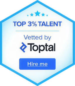 Toptal Top 3% Talent — Vetted Developer